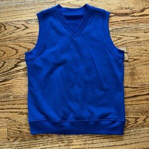 Kelly's Kids Blue V-neck cotton vest size 8-10 NWOT